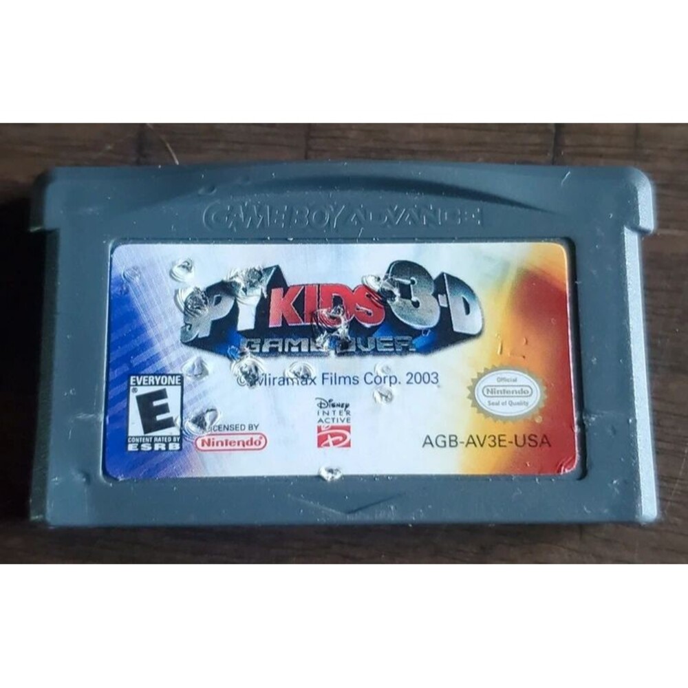 Gameboy Advance Spy Kids 3-D Gameover